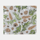 kerstpatroon, pijnsneeuw 10 fleece deken (Voorkant (Horizontaal))