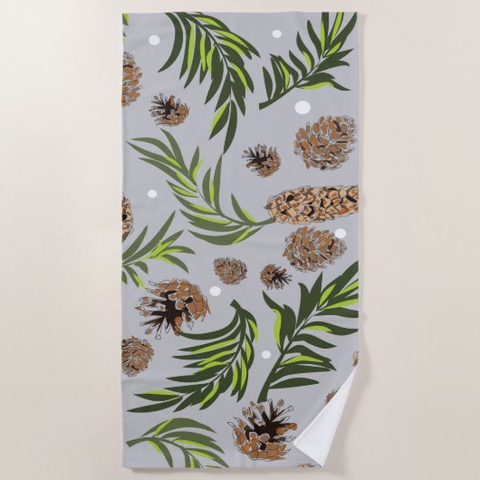 kerstpatroon, pijnsneeuw 10 strandlaken (Voorkant)