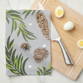 kerstpatroon, pijnsneeuw 10 theedoek (Quarter Fold)