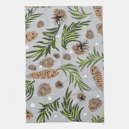 kerstpatroon, pijnsneeuw 10 theedoek (Verticaal)