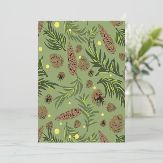 kerstpatroon, pijnsneeuw 11 kaart (Staand voorkant)