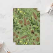 kerstpatroon, pijnsneeuw 11 kaart (Voorkant / Achterkant in situ)