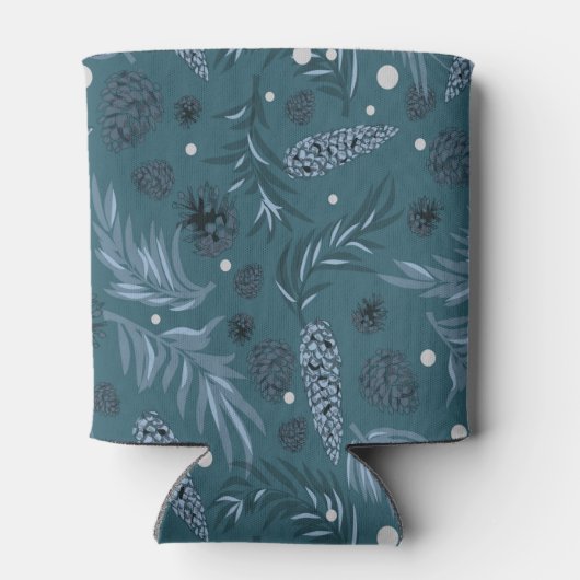 kerstpatroon, pijnsneeuw 12 blikjeskoeler (Achterkant)