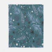 kerstpatroon, pijnsneeuw 12 fleece deken (Voorkant)
