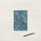 kerstpatroon, pijnsneeuw 12 post-it® notes (Op bureau)