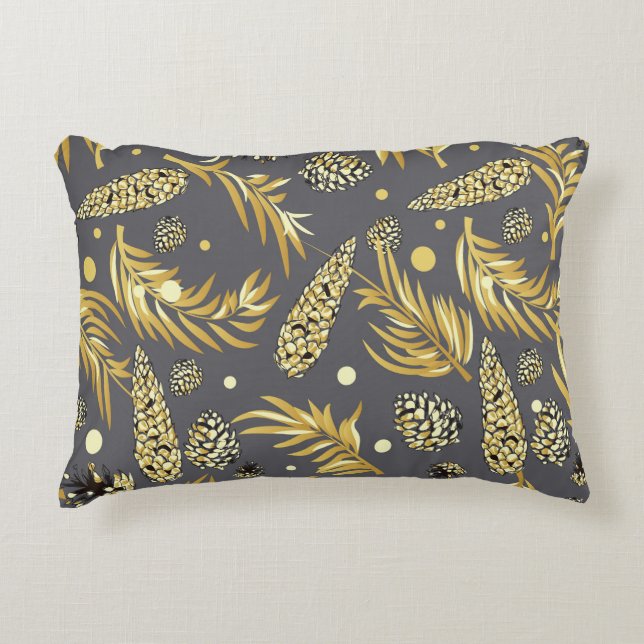 kerstpatroon, pijnsneeuw 2 accent kussen (Voorkant)