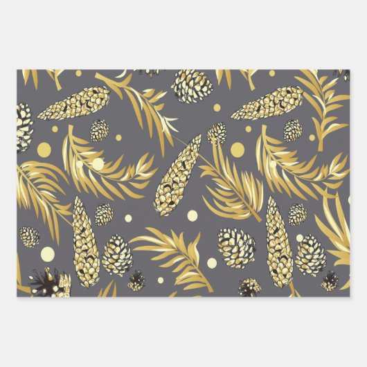 kerstpatroon, pijnsneeuw 2 inpakpapier vel (Voorkant 3)