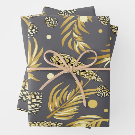 kerstpatroon, pijnsneeuw 2 inpakpapier vel (In situ)