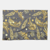 kerstpatroon, pijnsneeuw 2 theedoek (Horizontaal)