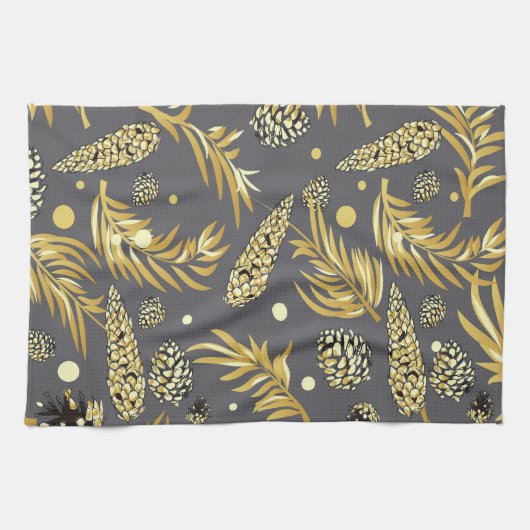 kerstpatroon, pijnsneeuw 2 theedoek (Horizontaal)