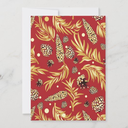 kerstpatroon, pijnsneeuw 3 bedankkaart (Achterkant)