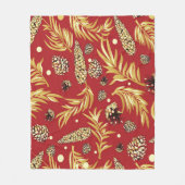 kerstpatroon, pijnsneeuw 3 fleece deken (Voorkant)