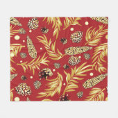 kerstpatroon, pijnsneeuw 3 fleece deken (Voorkant (Horizontaal))