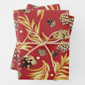 kerstpatroon, pijnsneeuw 3 inpakpapier vel (In situ)