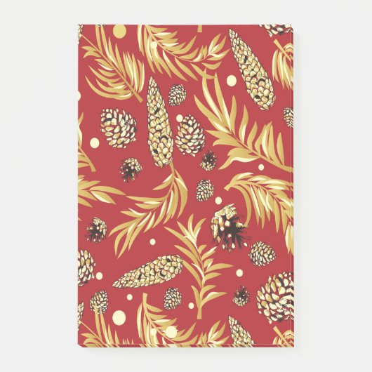 kerstpatroon, pijnsneeuw 3 post-it® notes (Voorkant)