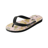 kerstpatroon, pijnsneeuw 4 kinder teenslippers (Schuin)