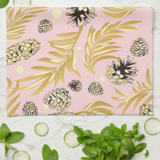 kerstpatroon, pijnsneeuw 4 theedoek (Gevouwen)