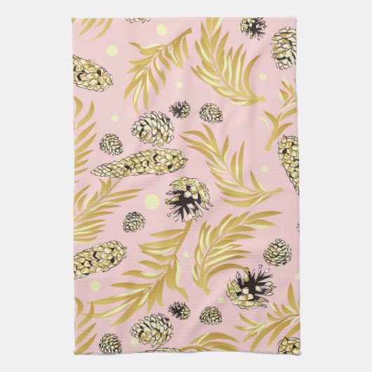 kerstpatroon, pijnsneeuw 4 theedoek (Verticaal)