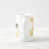 kerstpatroon, pijnsneeuw 5 porselein kop (Achterkant)