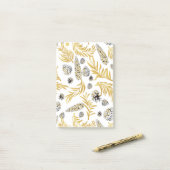 kerstpatroon, pijnsneeuw 5 post-it® notes (Op bureau)