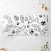 kerstpatroon, pijnsneeuw 7 drieluik wenskaart (Binnen)