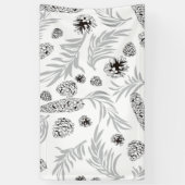 kerstpatroon, pijnsneeuw 7 spandoek (Verticaal)