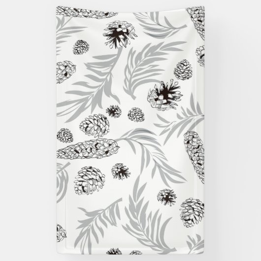 kerstpatroon, pijnsneeuw 7 spandoek (Verticaal)