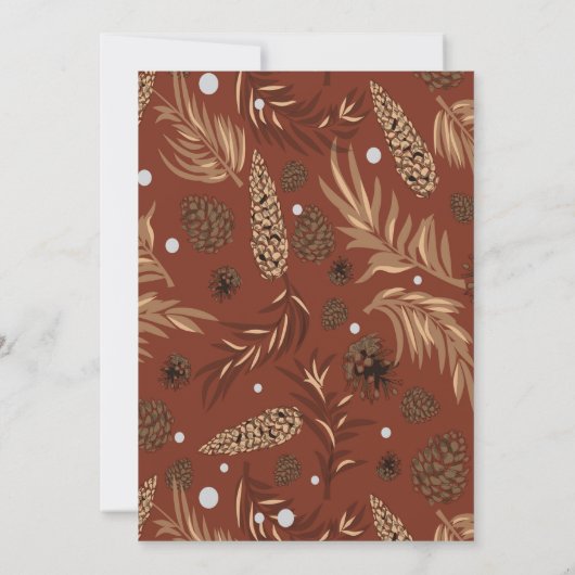 kerstpatroon, pijnsneeuw 8 bedankkaart (Achterkant)