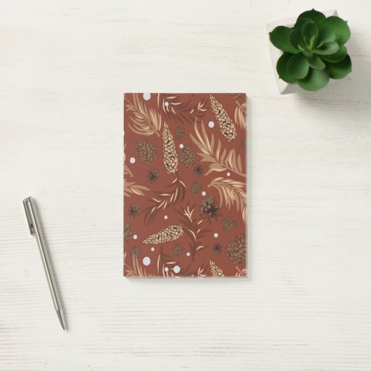 kerstpatroon, pijnsneeuw 8 post-it® notes (Kantoor)