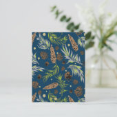 kerstpatroon, pijnsneeuw 9 feestdagenkaart (Staand voorkant)