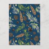 kerstpatroon, pijnsneeuw 9 feestdagenkaart (Voorkant)