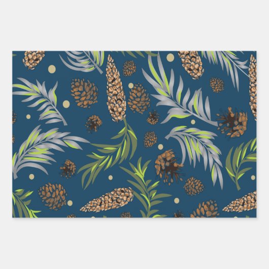 kerstpatroon, pijnsneeuw 9 inpakpapier vel (Voorkant 3)