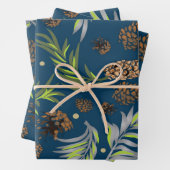 kerstpatroon, pijnsneeuw 9 inpakpapier vel (In situ)