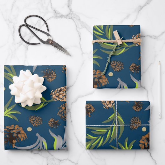 kerstpatroon, pijnsneeuw 9 inpakpapier vel (Voorkant)