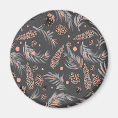 kerstpatroon, pijnsneeuw magneet (Voorkant)