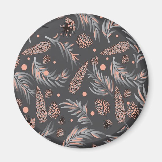 kerstpatroon, pijnsneeuw magneet (Voorkant)