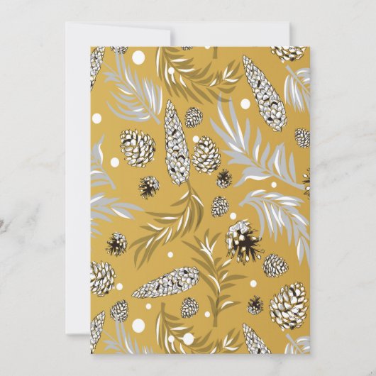 Kerstpatroon, Pine Snow 6 Bedankkaart (Voorkant)