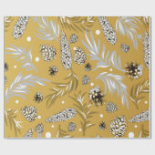 Kerstpatroon, Pine Snow 6 Cadeaupapier (Vlak)