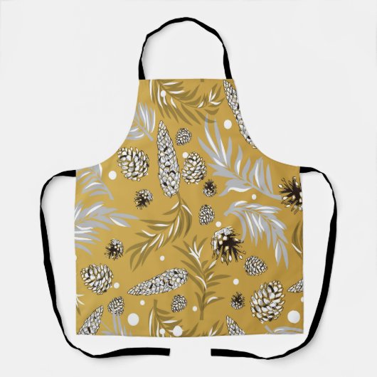 Kerstpatroon, Pine Snow 6 Schort (Voorkant)