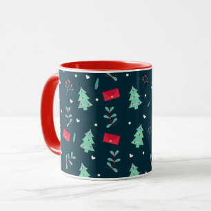Kerstpatroon, populair ontwerp, mok