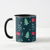 Kerstpatroon, populair ontwerp, mok (Links)