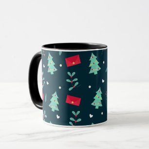 Kerstpatroon, populair ontwerp, mok
