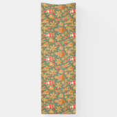 Kerstpatroon (Santa en Gingerbrood) Spandoek (Verticaal)
