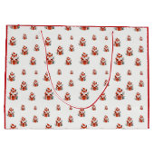 Kerstpatroon - Schattigee rode vos naadloos patroo Groot Cadeauzakje (Achterkant)