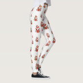 Kerstpatroon - Schattigee rode vos naadloos patroo Leggings (Rechts)