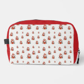 Kerstpatroon - Schattigee rode vos naadloos patroo Toilettasje (Voorkant)