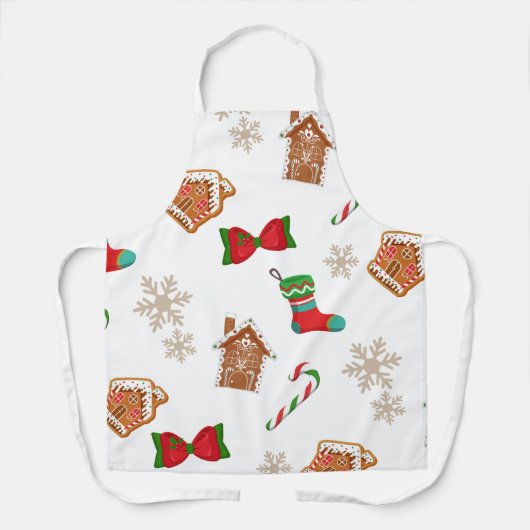 kerstpatroon schort (Voorkant)