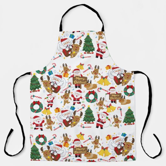 kerstpatroon  schort (Voorkant)