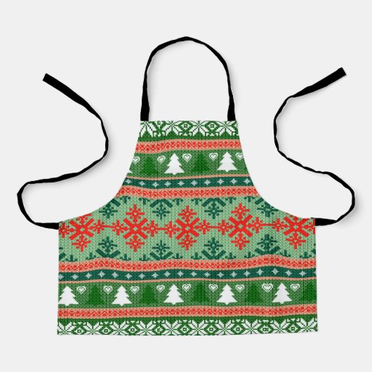kerstpatroon schort (Voorkant)