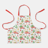 kerstpatroon schort (Voorkant)